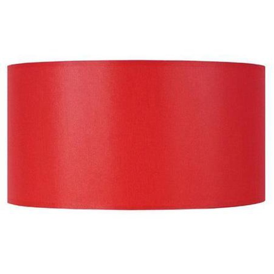 CYLINDRIQUE 40-Abat-jour cylindre tissu  cylindre rouge 1 ampoule E27 Style: urbain D40xH22cm