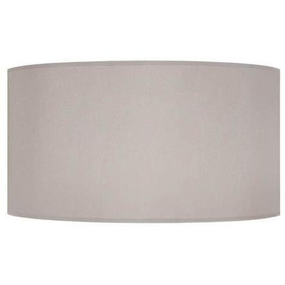 CYLINDRIQUE 40-Abat-jour cylindre tissu  cylindre taupe 1 ampoule E27 Style: urbain D40xH21cm