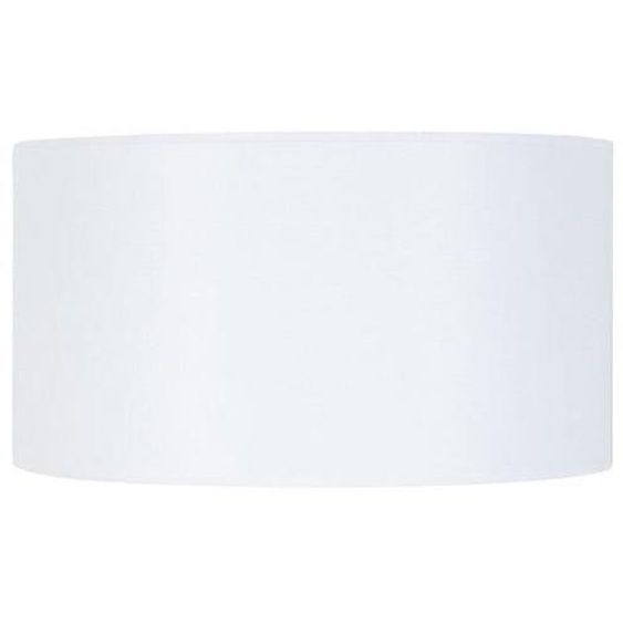 CYLINDRIQUE 50-Abat-jour cylindre tissu cylindre blanc 1 ampoule E27 Style: urbain D50xH30cm