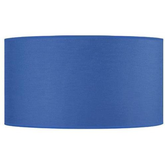 CYLINDRIQUE 50-Abat-jour cylindre tissu cylindre bleu 1 ampoule E27 Style: urbain D50xH30cm