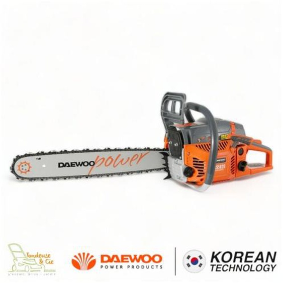Daewoo - Tronçonneuse thermique professionnelle 54,6cc 3,3cv guide 50 cm anti vibration DCS5820