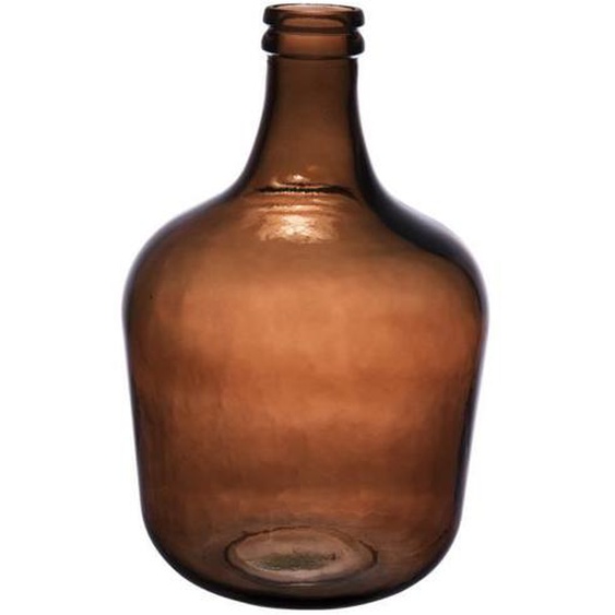 Dame jeanne ambre 34 l en verre recyclé - Table Passion 55 Marron
