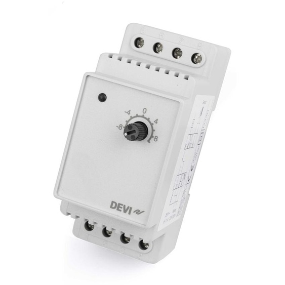 DANFOSS DE-VI Thermostat Devireg 330 -10/+10 degrés pour profilé chapeau 140F107