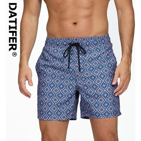 DATIFER 2026 Soldes dété : Short Classique Homme en Polyester à Séchage Rapide et Doublure en Maille Respirante – Idéal pour la Gym et la Plage