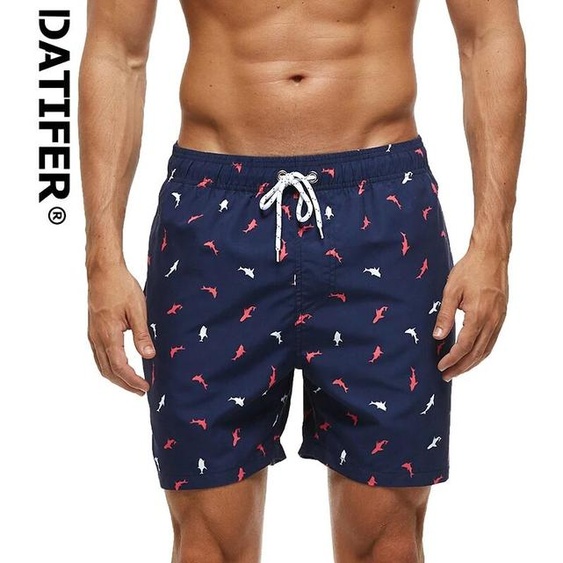 DATIFER été nouvelle mode Polyester hommes Shorts plage séchage rapide impression maillot de bain grande taille doublure en maille surf Shorts de sport hommes