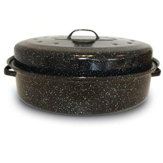 Daubière ovale ROASTY en acier émaillé noir L34 cm