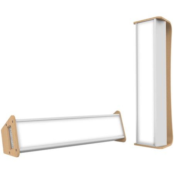 Dayvia Mobilly Lampe de luminothérapie cadre bois - Blanc