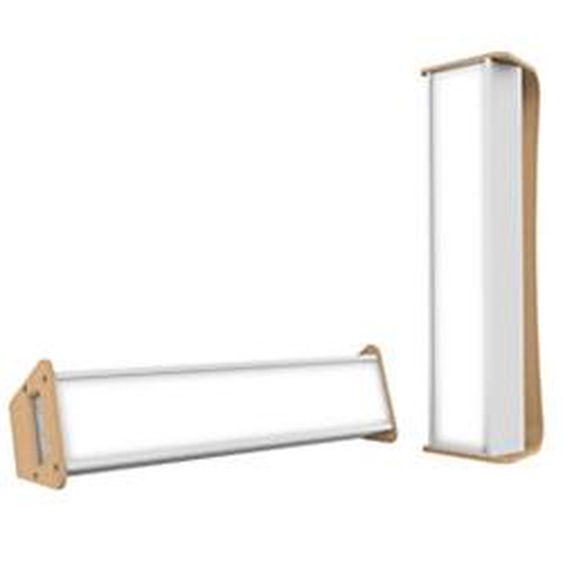 Dayvia Mobilly Lampe de luminothérapie cadre bois - Blanc