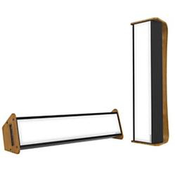 Dayvia Mobilly Lampe de luminothérapie cadre bois - Noir