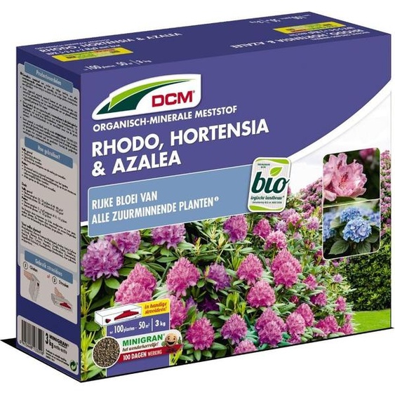 DCM Fertilisant Rhodo, Hydrangea & Azalea 3 kg