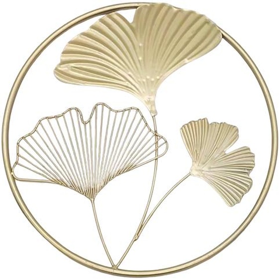 Déco ginko en métal -