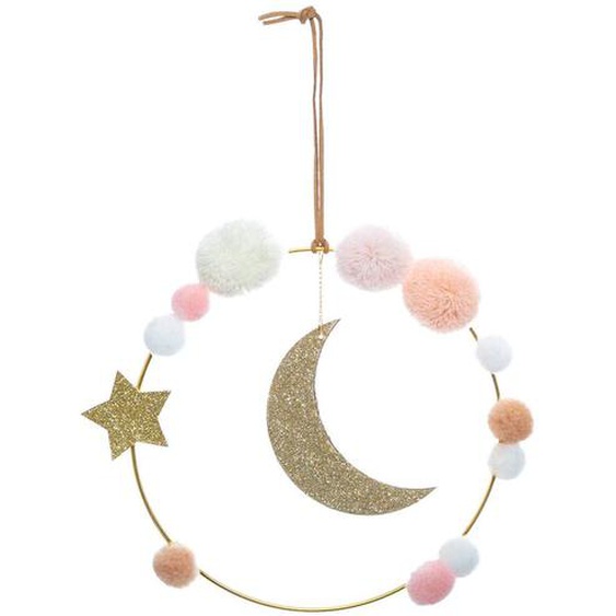Déco Murale Enfant - Lune Multicolore