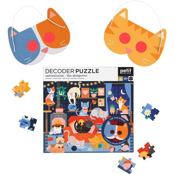 Decoder Puzzle - Aventures De Chat Multicolor