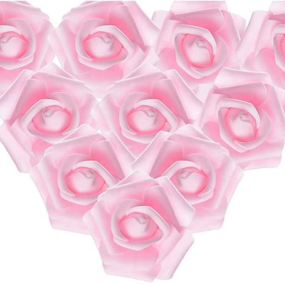 Décoration de fête - BIGILANTUH - 50PCS Rose Artificielle - Latex doux de qualité supérieure - 7cm