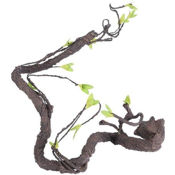 Décoration pour terrarium en plastique : Plantes dintérieur artificielles de haute qualité pour reptiles - Durables - Sûres - Flexibles