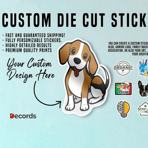 Decords, autocollants en vinyle adhésifs décoratifs, modèle 038-046 – Dimensions : 23 × 23 cm, Quantité : 100 pièces