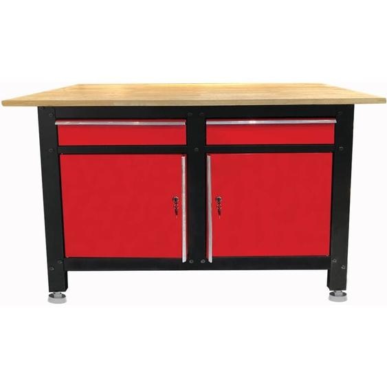 Defpro - Etabli Datelier Plateau Bois Avec Double Porte