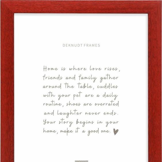Deknudt S226K4 cadre photo bois rouge 20,0 x 30,0 cm