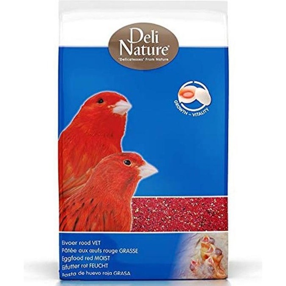 Deli Nature Eggfood Red Moist - nourriture humide pour canaris rouges et oiseaux brillants 1 kg Deli Nature