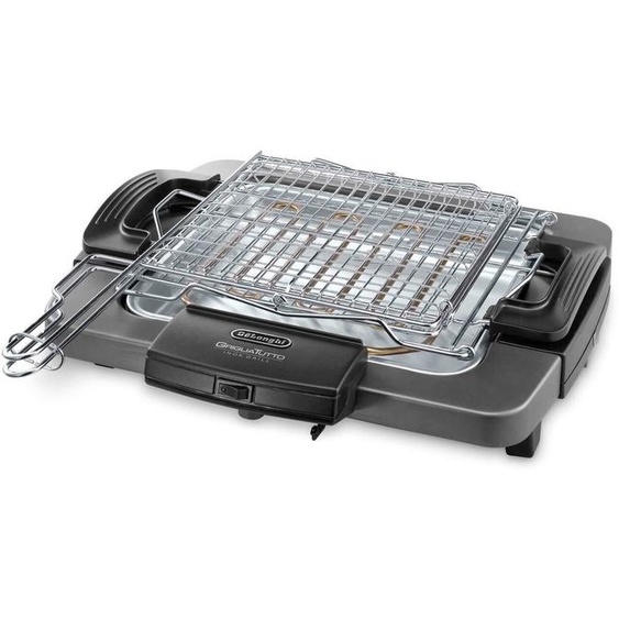 DeLonghi BQ 60.X Gril électrique de table 1900W acier inoxydable noir et gris 28x27cm