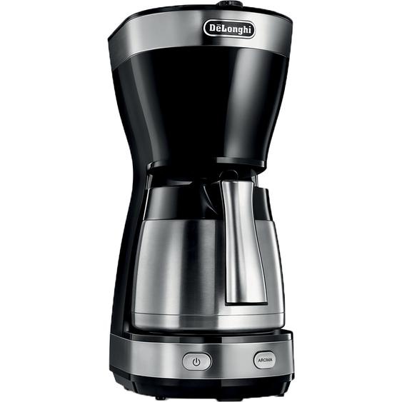 DELONGHI Cafetière filtre isotherme Delonghi ICM16710 petit déjeuner 1,25 L, inox