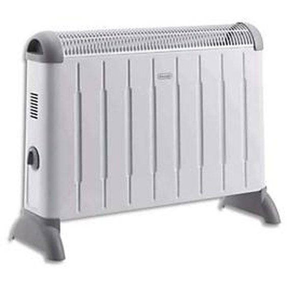 DELONGHI Convecteur mobile 3 puissances maxi 2000W avec poignée - Dim. : L54,2 x H40 x P10,6cm Blanc Gris