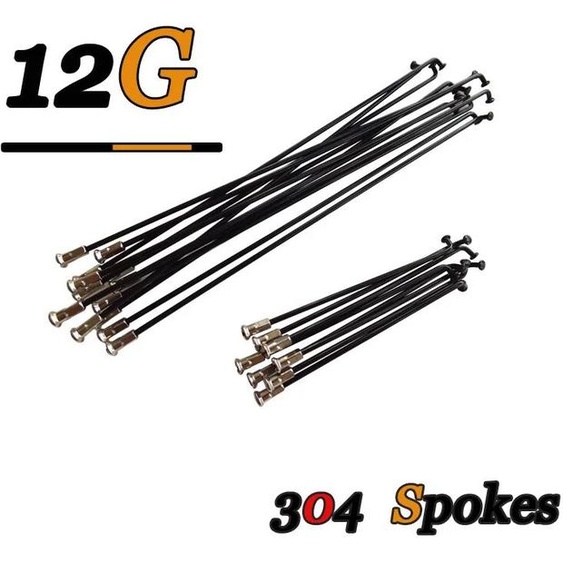 DELT Rayons et continents de vélo électrique en acier inoxydable, accessoires de subvention pour vélos électriques, 12G, 108, 112, 127, 136, 176, 200, 202, 211, 213mm, 5 pièces