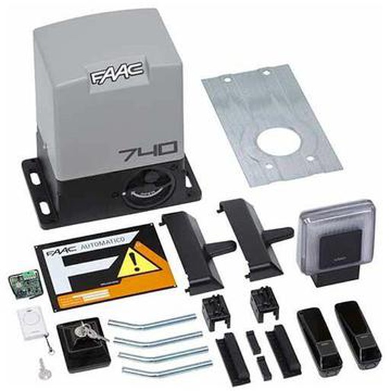 Delta 2 kit Faac automatisme portail coulissant 500KG 230V safe moteur DELTA2 740 e Z16 - 1056303445