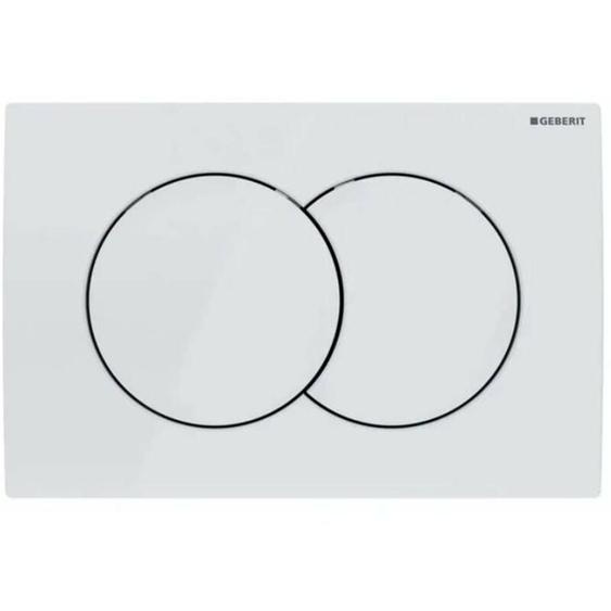 Delta01 - Plaque de déclenchement, blanc alpin 115.107.11.1 - Geberit