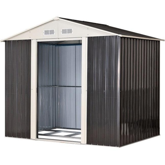Dema Abri de jardin en métal anthracite Leeds