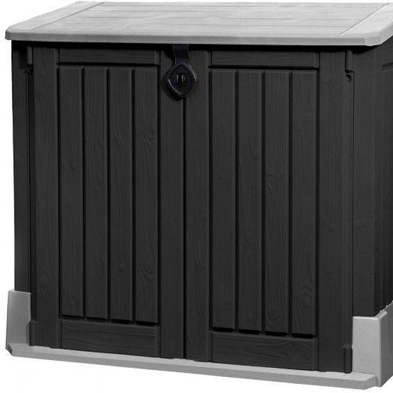 Dema Abri rangement de jardin / coffre / cache poubelle woodland 845 l