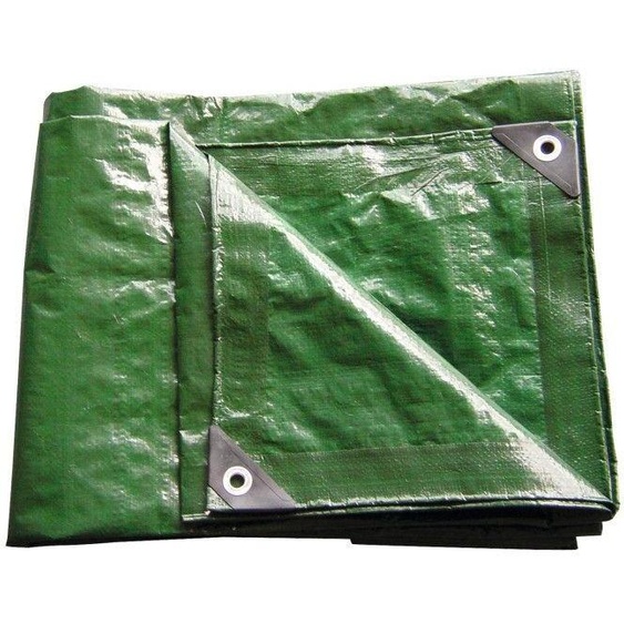 Dema Bâche multifonctions universelle verte 5 x 8 m - 140 g/m²