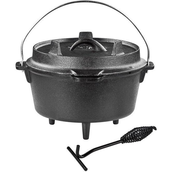 Dema Chaudron Marmite en fonte 4 litres à poser ou à suspendre Marrakesch