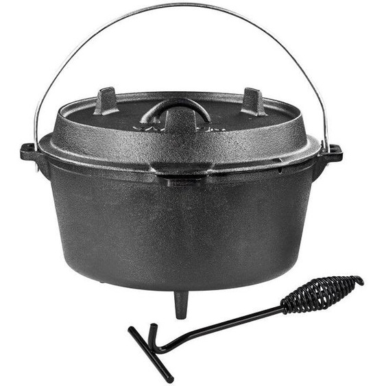 Dema Chaudron Marmite en fonte 8 litres à poser ou à suspendre Marrakesch