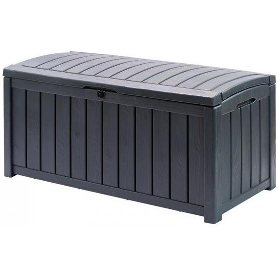 Dema Coffre de jardin Glenwood 390 L imitation bois - Coffre de rangement