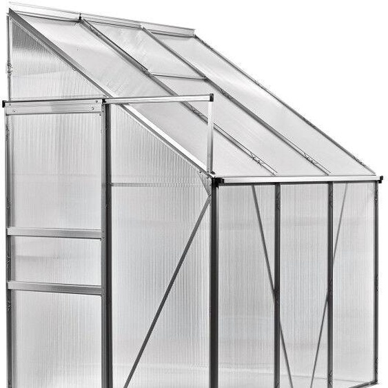 Dema Serre de jardin adossée en alu Antwerpen - 193 x 127 x 218 cm