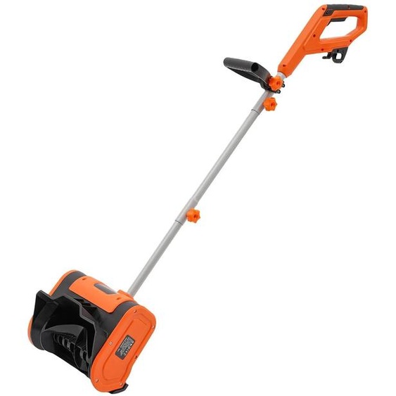 Déneigeuse électrique - 1800 W - Largeur de déneigement : 32 cm - Portée déjection : 8 mètres - Idéale pour les allées et les chemins - Couleur : orange/noir