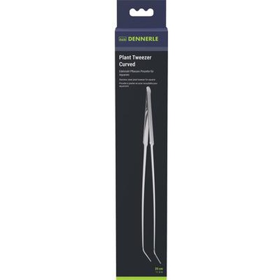 Dennerle Plant Tweezer Curved 30 cm - Pince à plantes en acier inoxydable pour aquariums
