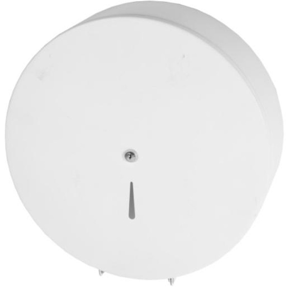 Dérouleur de papier WC en époxy blanc mat rond 220 mm AKW 23614WH