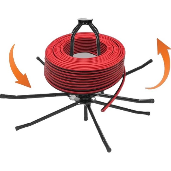 Dérouleur de tuyaux de chauffage sous plancher, capacité de charge de 200 kg, monté au sol, construction en acier durable