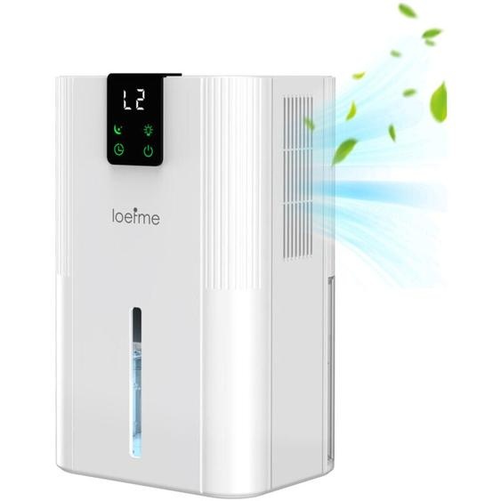 Déshumidificateur Électrique 650mL/Jour, déshumidificateur Silencieux avec Réservoir 2800ml, résistant à la moisissure et à lhumidité. Ecran LED