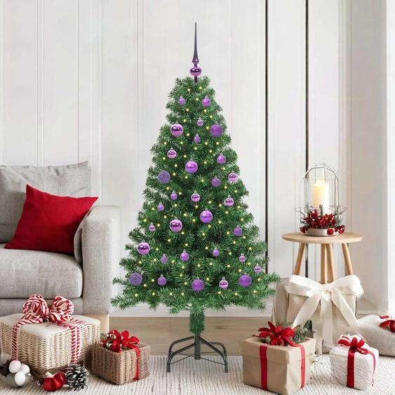 Design Arbre de Noël artificiel avec 150 LEDs avec support Vert 150 cm - Arbres de Noël artificiels 2025 Nouveau9155443 2parcel
