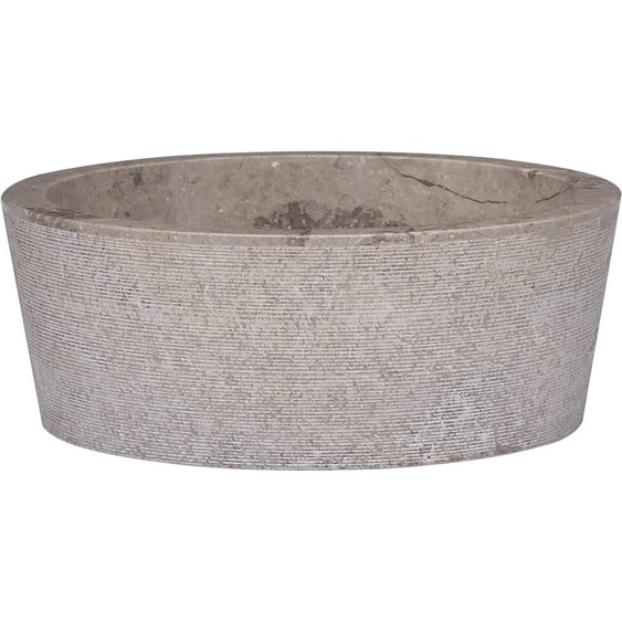 Design lavabo gris Ø40x15 cm marbre - lavabo 2025 Nouveau5231971 1parcel