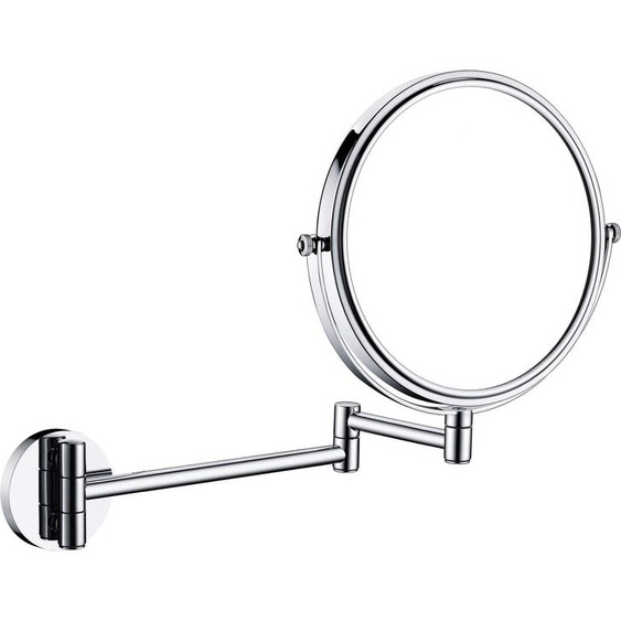 Miroir de maquillage avec bras articulé - double face