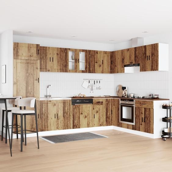 Design New Armoire sous lavabo Porto 2 pcs Marron 80 x 46 x 84.5 cm - Armoires de toilette Meubles2025 CHY9721928 2parcel