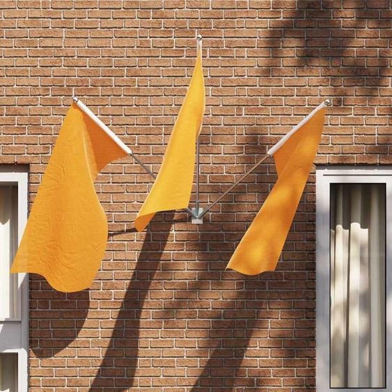 Design New Support de mât pour drapeau Argent 10.5 x 7.5 cm Acier - Wetterfahnen Möbel2025 CHY3469690 1parcel