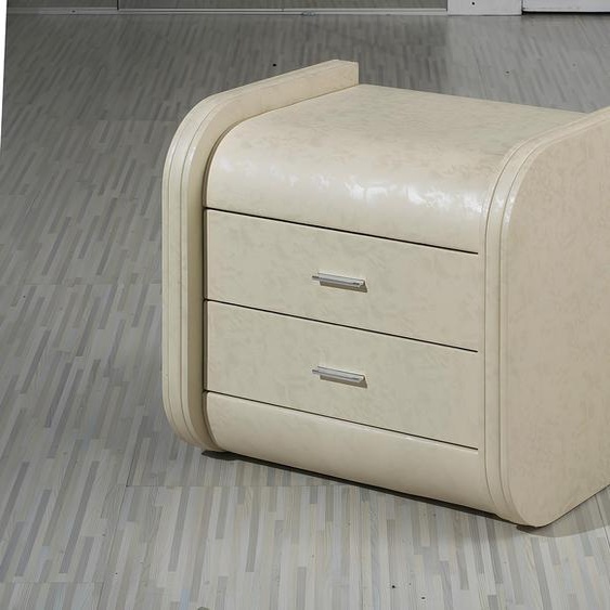 Design Table de nuit Consoles Console de sommeil Chambre Cuir Commode Nouveau bois