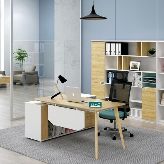 Designer Armoire Mur Étagères Séjour Pièces Armoires Système Bureau Meubles 200cm nouveau