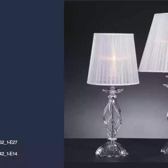 Designer Cristal Blanc Lampadaire Lustre Style Antique Lampe de Table