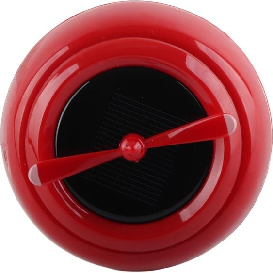 Désodorisant pour voiture, énergie solaire, rotation automatique, design hélice, diffuseur daromathérapie puissant en métal pour véhicules, rouge